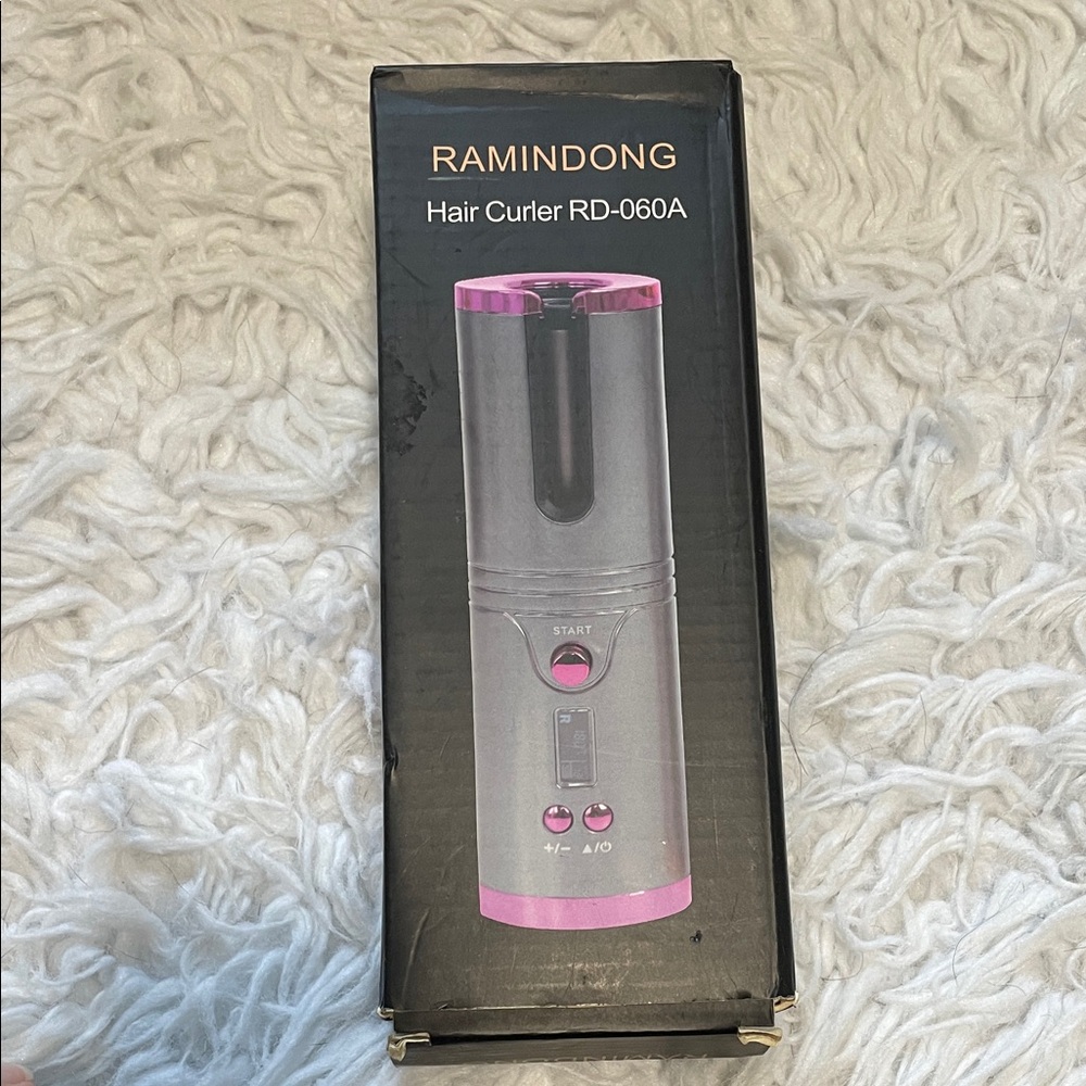 Pink and Gray Hair Curler